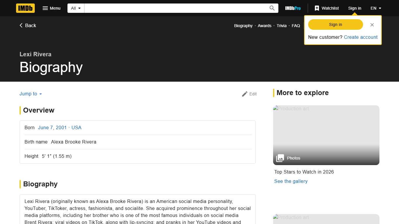 Lexi Rivera - Biography - IMDb